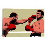 Joe Frazier Throwing Punch at Muhammad Ali, 1975 // Muhammad Ali Enterprises (26"W x 18"H x 1.5"D)