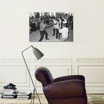 The Beatles in Ring with Muhammad Ali // Muhammad Ali Enterprises (26"W x 18"H x 0.75"D)