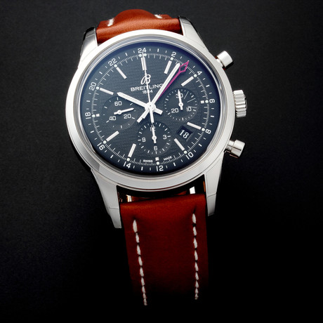 Breitling Transocean Chronograph GMT Automatic Limited Edition // AB0451 // TM042 // c.2014 // Pre-Owned