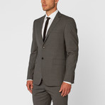 Single Breasted Suit // Grey + White Pin Stripe (Euro: 52)