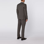 Single Breasted Suit // Grey + White Pin Stripe (Euro: 52)