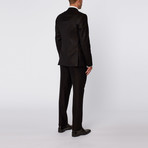 Single Breasted Suit // Black Basket Weave (Euro: 46)