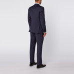 Single Breasted Suit // Navy Micro Stripe (Euro: 52)