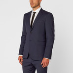 Single Breasted Suit // Navy Micro Stripe (Euro: 52)