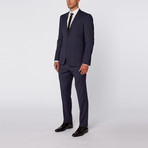 Single Breasted Suit // Navy Micro Stripe (Euro: 52)