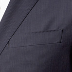 Single Breasted Suit // Navy Micro Stripe (Euro: 52)