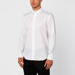 Pierre Balmain Shirts // White Diagnal Weave (39)