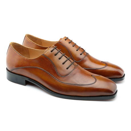 Gianni Wingtip Lace-Up Oxford // Brandy Patina (US: 8)