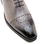 Monsieur Shoes // Philip Five Eyelets Cap Brogue // Sea Fog Patina (US: 7.5)