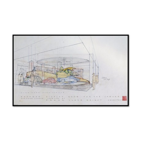 Hoffman Display Room for the Jaguar, Park Avenue // NYC, NY (20.25"L x 12.42"W x 2"D)