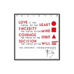 The Organic Commandment (16.56"L x 16.25"W x 2"D)