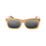 Portsmouth Sunglasses (Plum Stripe Frame // Silver Lens)