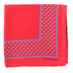 Dylan Pocket Square // Red