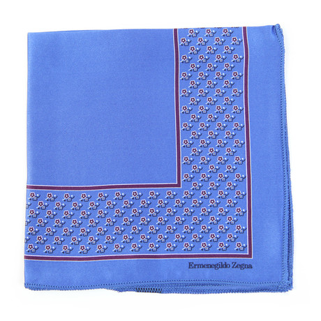 Ashton Pocket Square // Blue