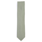 Gregor Houndstooth Tie // Green