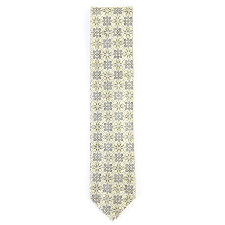 Orlan Floral Pattern Tie // Green