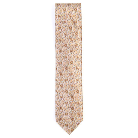 Logan Floral Pattern Tie // Gold