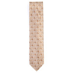Logan Floral Pattern Tie // Gold