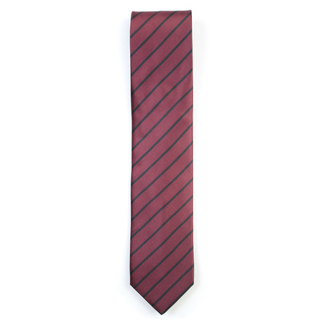 Alonso Stripe Tie // Red
