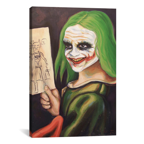 Young Joker Holding A Drawing (18"W x 26"H x 0.75"D)