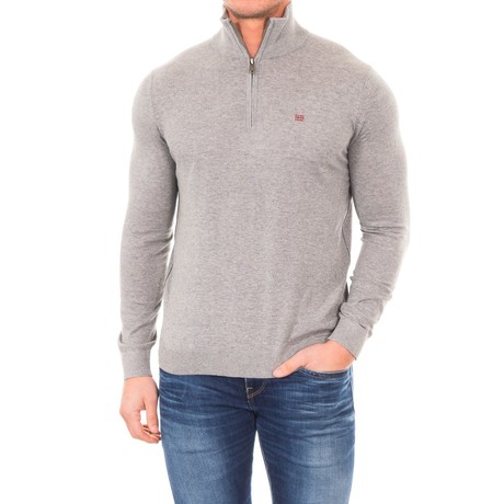 Casual Collar Sweater // Grey (S)