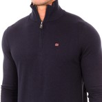 Casual Collar Sweater // Marine (L)