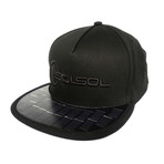 SOLAR HAT + iPHONE CHARGER // Black