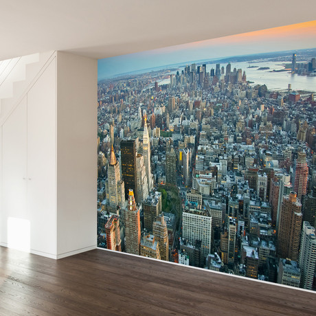 New York City From Above (4 Panels // 93" Width)