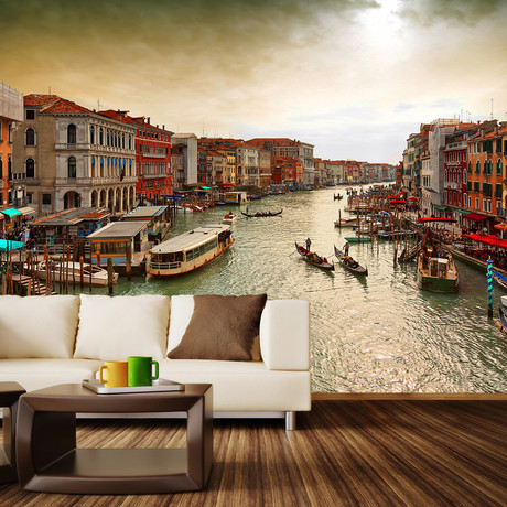 The Canals Of Venice (4 Panels // 93" Width)