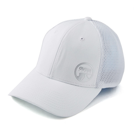Gametime Stretch Fit Hat // White