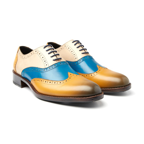 Dealer Dress Shoe // Brown + Blue (Euro: 40)