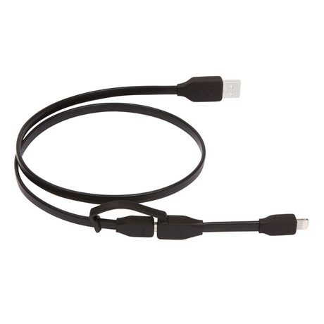 FLYP-DUO Reversible USB Charge + Sync Cable (Black)