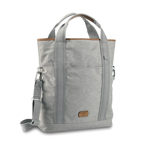 Lively Up Leather Foldover Tote // Saddle