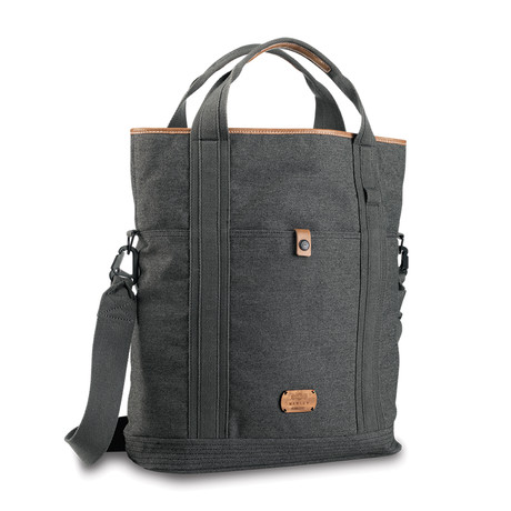 Lively Up Leather Foldover Tote // Harvest