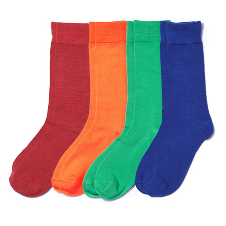 Dress Sock // Bright Multi // Pack of 4