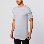 Burney Long Line T-Shirt // Sky (M)