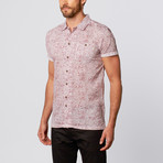 Paisley Short-Sleeve Shirt // Red (XL)