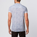 Soul Star // Paisley Short-Sleeve Shirt // Blue (L)