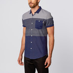 Albert Short-Sleeve Shirt // Navy (L)