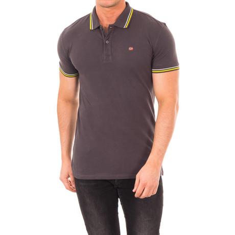 Short-Sleeve Double Polo // Anthracite (S)