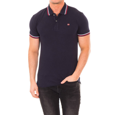 Short-Sleeve Double Polo // Marine (S)