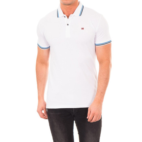 Short-Sleeve Double Polo // White (S)