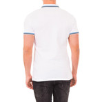 Short-Sleeve Double Polo // White (L)