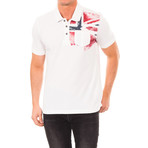 Short-Sleeve Printed Polo // White (M)