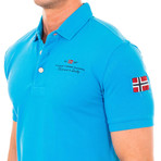 Short-Sleeve Sport Polo // Light Blue (S)