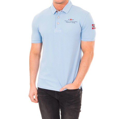 Short-Sleeve Sport Polo // Sky Blue (S)