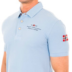 Short-Sleeve Sport Polo // Sky Blue (S)