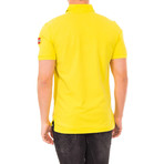 Short-Sleeve Patch Embroidery Polo // Yellow (2XL)