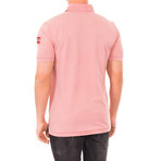 Short-Sleeve Patch Embroidery Polo // Pale pink (S)