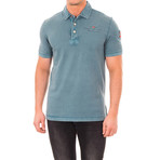 Napapijiri // Short-Sleeve Patch Embroidery Polo // Sea Green (3XL)